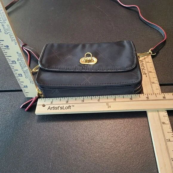 Vera Bradley On The Square Wristlet 2.0 Rosewood Black Floral 3-in-1 Crossbody - Picture 11 of 11